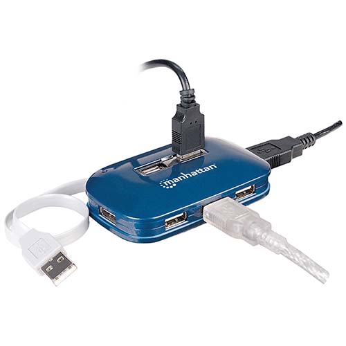 Hub USB Manhattan 7 USB, 161039