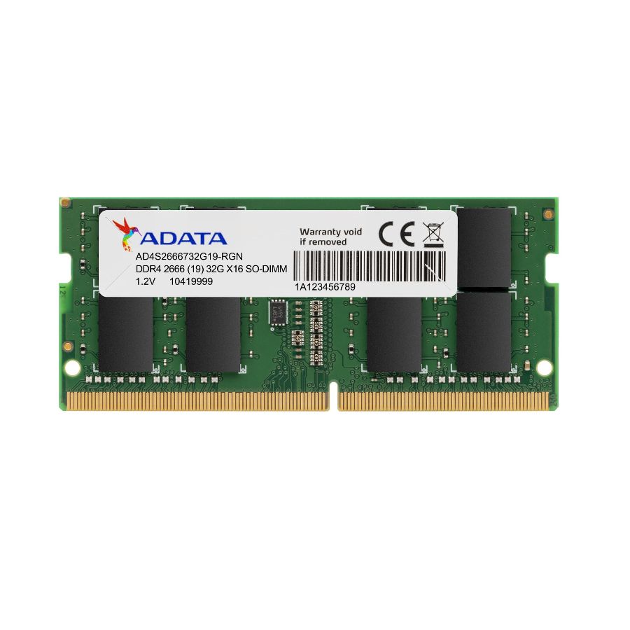 Memoria SODIMM Adata 8GB DDR4 2666 MHZ CL19 AD4S26668G19-SGN