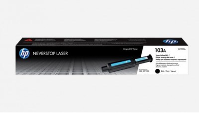 Cartucho Tóner Continuo HP Negro 103A, Negro, Laser, Caja