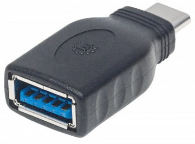 Adaptador USB C MANHATTAN 354646, USB C, Negro