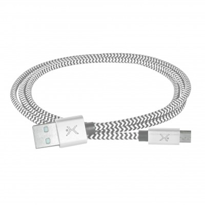 Cable USB A Micro USB PERFECT CHOICE PC-101680 , Plata