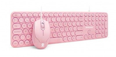 COMBO TECLADO MULTIMEDIA Y RATÓN USB / EDICIÓN ESPECIAL &quot;PINK&quot; (6001196), Brobotix