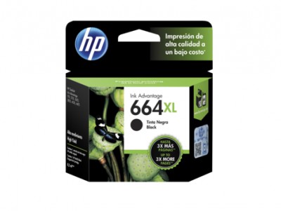 Cartucho HP 664XL Negro 