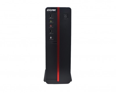 Gabinete Evotec Slim EV-1011 600W Mod.viena Negro /rojo 