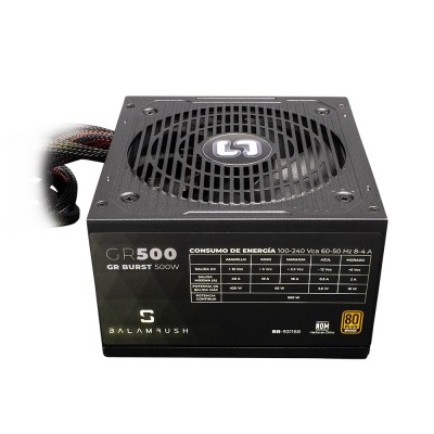 Fuente de poder Balam Rush BR-931168, 500W, Negro, 12 cm, ATX