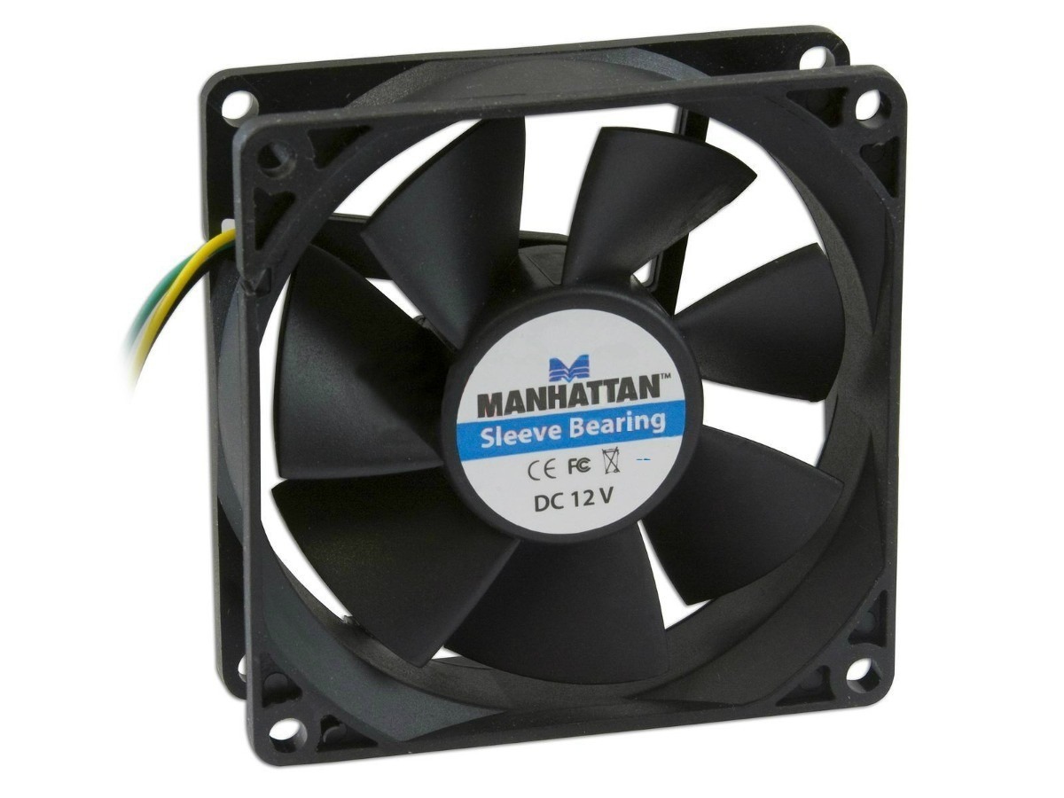 Ventilador MANHATTAN, Ventilador, Negro, De plástico, 53 g, 2500 RPM