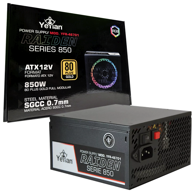Fuente de poder Yeyian Mod. YFR-46701